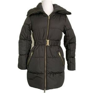 H&M Kids Belted Puffer Jacket Coat Fleece Lined Ski Winter Snow Bunny 10-11 yrs